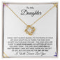 To My Daughter | Life Gave Me the Gift of You | Love Knot Necklace - ALL4THEGIFTOFIT