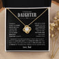 To My Beautiful Daughter | I am So Proud of You | Love Knot Necklace - Gift for Birthdays, Holidays, Just Because - ALL4THEGIFTOFIT