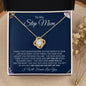To My Step Mom | Life Gave me the Gift of You | Love Knot Necklace - Gift for Mother's Day, Birthdays, Holidays, Just Because - ALL4THEGIFTOFIT