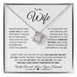 To My Wife | Through My Eyes | Love Knot Necklace - Gift for Soulmate, Anniversary - ALL4THEGIFTOFIT