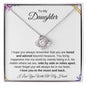 To My Daughter | I Love You with all My Heart | Love Knot Necklace - ALL4THEGIFTOFIT