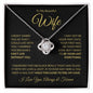 To My Beautiful Wife | Can't Live Without You | Love Knot Necklace - Gift for Soulmate - ALL4THEGIFTOFIT