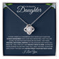 To My Beautiful Daughter | Never Forget Your Way Back Home | Love Knot Necklace - ALL4THEGIFTOFIT