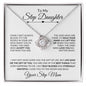 To My Step Daughter | I am Truly Blessed with You | Love Knot Necklace - ALL4THEGIFTOFIT