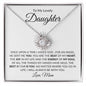 To My Lovely Daughter | You Are My Angel - Mom | Love Knot Necklace - ALL4THEGIFTOFIT