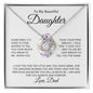 To My Beautiful Daughter | I'd Use My Last Breath to Tell You I Love You | Love Knot Necklace - ALL4THEGIFTOFIT