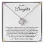 To My Daughter | Life Gave Me the Gift of You | Love Knot Necklace - ALL4THEGIFTOFIT