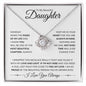 To My Beautiful Daughter | I Love You Always | Love Knot Necklace - ALL4THEGIFTOFIT