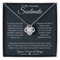 To My Amazing Soulmate | Yours Forever & Always | Love Knot Necklace - Gift for Wife, Fiance, Girlfriend - ALL4THEGIFTOFIT