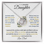 To My Beautiful Daughter | You are Always in My Heart -Dad | Love Knot Necklace - ALL4THEGIFTOFIT