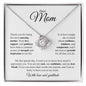 Dear Mom | Most Amazing Mother | Love Knot Necklace - Gift for Mother's Day, Birthday, Holidays, Just Because - ALL4THEGIFTOFIT