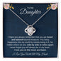 To My Daughter | You Will Always be in My Heart | Love Knot Necklace - ALL4THEGIFTOFIT