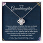 To My Granddaughter | I Love You to the Moon and Back | Love Knot Necklace - ALL4THEGIFTOFIT