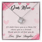 Dear Mom | Thank You | Love Knot Necklace - Gift for Mother's Day, Birthdays, Holidays, Just Because - ALL4THEGIFTOFIT