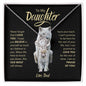 To My Daughter | Never Forget That I Love You | Love Knot Necklace - ALL4THEGIFTOFIT