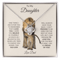 To My Daughter | I Am So Proud of You - Dad | Love Knot Necklace - ALL4THEGIFTOFIT