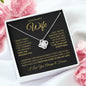 To My Beautiful Wife | Can't Live Without You | Love Knot Necklace - Gift for Soulmate - ALL4THEGIFTOFIT