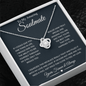 To My Amazing Soulmate | Yours Forever & Always | Love Knot Necklace - Gift for Wife, Fiance, Girlfriend - ALL4THEGIFTOFIT
