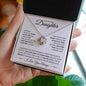 To My Beautiful Daughter | I Love You Always | Love Knot Necklace - ALL4THEGIFTOFIT