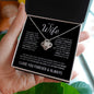 To My Wife (Black Card) | I Love You Forever & Always | Love Knot Necklace - ALL4THEGIFTOFIT