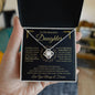To My Beautiful Daughter | You Are Always In My Heart | Love Knot Necklace - ALL4THEGIFTOFIT