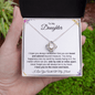 To My Daughter | I Love You with all My Heart | Love Knot Necklace - ALL4THEGIFTOFIT