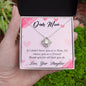 Dear Mom | Thank You | Love Knot Necklace - Gift for Mother's Day, Birthdays, Holidays, Just Because - ALL4THEGIFTOFIT