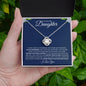 To My Beautiful Daughter | Never Forget Your Way Back Home | Love Knot Necklace - ALL4THEGIFTOFIT