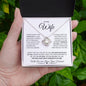 To My Wife | Through My Eyes | Love Knot Necklace - Gift for Soulmate, Anniversary - ALL4THEGIFTOFIT