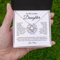 To My Lovely Daughter | You Are Always in My Heart | Love Knot Necklace - ALL4THEGIFTOFIT