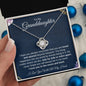 To My Granddaughter | I Love You to the Moon and Back | Love Knot Necklace - ALL4THEGIFTOFIT