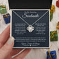 To My Amazing Soulmate | Yours Forever & Always | Love Knot Necklace - Gift for Wife, Fiance, Girlfriend - ALL4THEGIFTOFIT