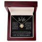 To My Wife (Black Card) | I Love You Forever & Always | Love Knot Necklace - ALL4THEGIFTOFIT
