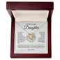 To My Lovely Daughter | You Are Always in My Heart | Love Knot Necklace - ALL4THEGIFTOFIT