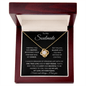 To My SOULMATE | Meeting You Was Destiny | Love Knot Necklace - Gift for Wife, Fiance, Girlfriend - ALL4THEGIFTOFIT