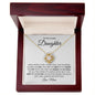 To My Lovely Daughter | You Are My Angel - Mom | Love Knot Necklace - ALL4THEGIFTOFIT