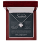 To My Amazing Soulmate | Yours Forever & Always | Love Knot Necklace - Gift for Wife, Fiance, Girlfriend - ALL4THEGIFTOFIT