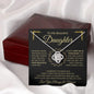 To My Beautiful Daughter | You Are Always In My Heart | Love Knot Necklace - ALL4THEGIFTOFIT