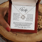 To My Wife | Through My Eyes | Love Knot Necklace - Gift for Soulmate, Anniversary - ALL4THEGIFTOFIT