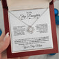 To My Step Daughter | I am Truly Blessed with You | Love Knot Necklace - ALL4THEGIFTOFIT