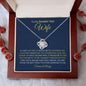 To My Smokin' Hot Wife | Forever & Always | Love Knot Necklace - Gift for Soulmate - ALL4THEGIFTOFIT