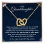 To My Granddaughter | You Will Always be in My Heart | Interlocking Hearts Necklace - ALL4THEGIFTOFIT