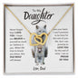 To My Daughter | This Old Wolf Will Always Have Your Back | Interlocking Hearts - ALL4THEGIFTOFIT