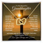 To My Beautiful Granddaughter | Forever in My Heart | Interlocking Hearts Necklace - Gift for Birthday, Confirmation, Holidays - ALL4THEGIFTOFIT