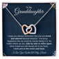 To My Granddaughter | You Will Always be in My Heart | Interlocking Hearts Necklace - ALL4THEGIFTOFIT