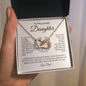 To My Lovely Daughter | Always Keep Me In Your Heart | Interlocking Hearts Necklace - ALL4THEGIFTOFIT