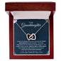 To My Granddaughter | You Will Always be in My Heart | Interlocking Hearts Necklace - ALL4THEGIFTOFIT
