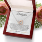 To My Daughter | I Love You Forever and Always - Dad | Interlocking Hearts Necklace - ALL4THEGIFTOFIT