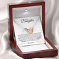 To My Daughter | I Love You Forever and Always - Dad | Interlocking Hearts Necklace - ALL4THEGIFTOFIT