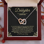 To My Daughter | I Believe In You | Interlocking Hearts Necklace - ALL4THEGIFTOFIT
